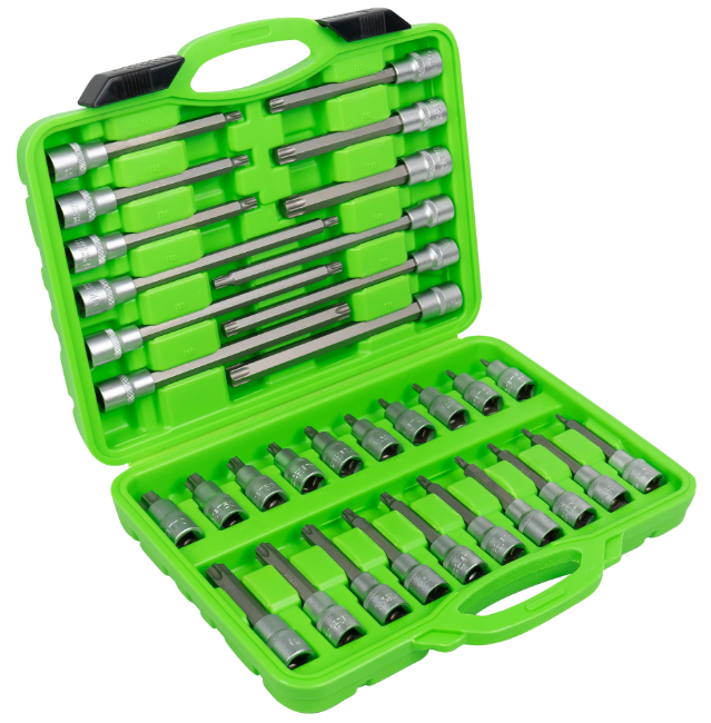 SET NASADNIH KLJUCEVA 32 KOM TORX, 55-200mm T20-T70