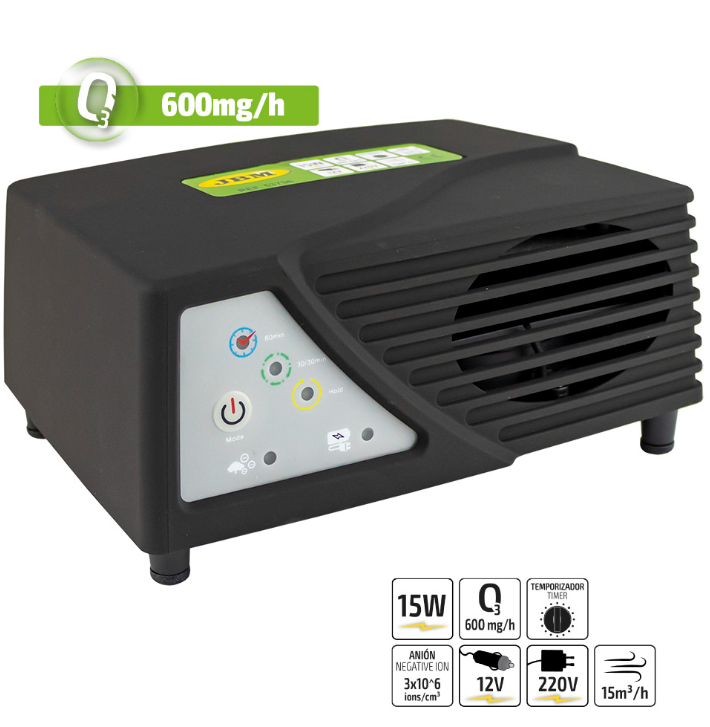 OZONIZATOR-PRIJENOSNI GENERATOR OZONA 600 MG/H (12V/220V)